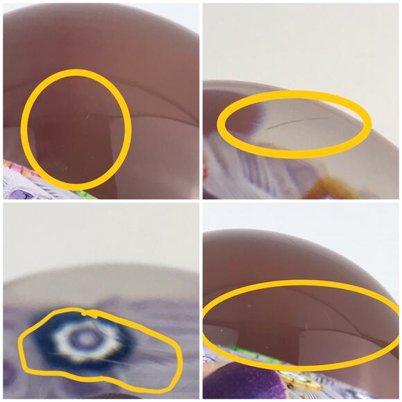 Perthshire PP47 1985 Millefiori Picture Cane Cat Bird Amethyst Paperweight Cert - Picture 14 of 16